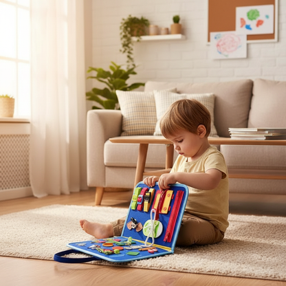 Busy Board Montessori Toys for Toddler Busy Book Sensory Preshool Early Education Learning Fine Motor Skills Toys For Children