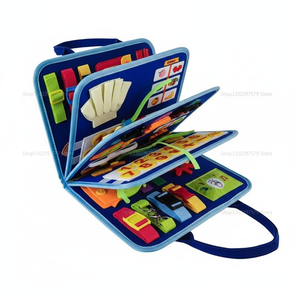 Busy Board Montessori Toys for Toddler Busy Book Sensory Preshool Early Education Learning Fine Motor Skills Toys For Children