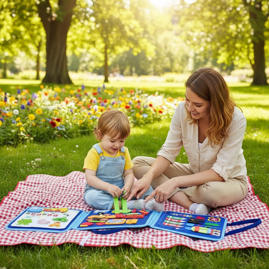 Busy Board Montessori Toys for Toddler Busy Book Sensory Preshool Early Education Learning Fine Motor Skills Toys For Children